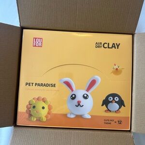 Loufor Air Dry Clay Pet Paradise Set -12 pc